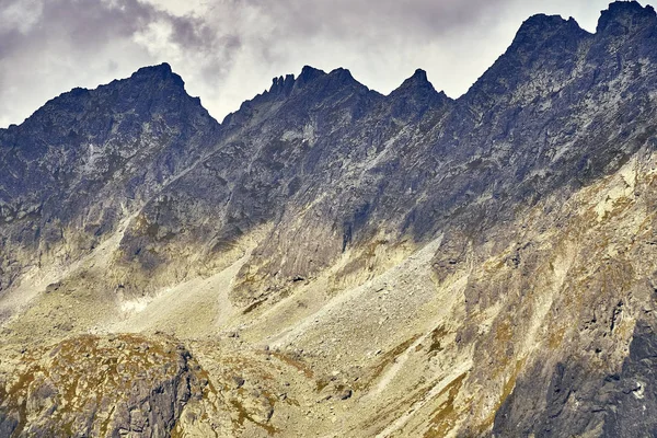 Bella Vista Panoramica Delle Montagne Alti Tatra All Inizio Dell — Foto Stock