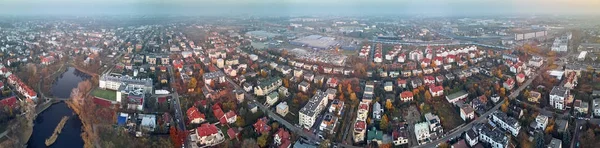 Beautiful Panoramic Aerial Drone View Wlochy District Warsaw Poland Drone — Stock Photo, Image