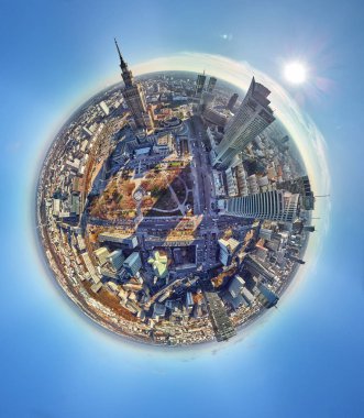 Güzel panoramik hava dron görünümü 