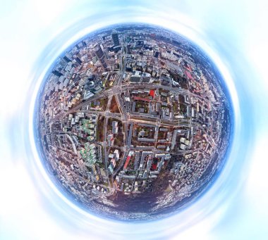 Güzel panoramik hava dron görünümü 