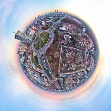 Güzel panoramik hava dron görünümü 