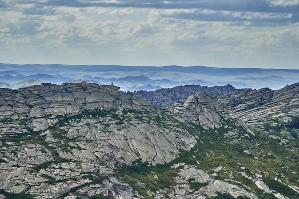 Rocce Enormi Massi Forma Bizzarra Paesaggio Lunare Bellissimo Paesaggio Montagne — Foto Stock