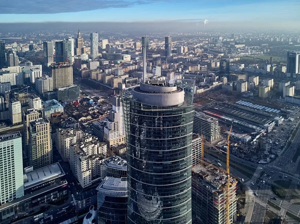 Warsaw Polonia Noviembre 2018 Hermosa Vista Panorámica Del Avión Tripulado — Foto de Stock