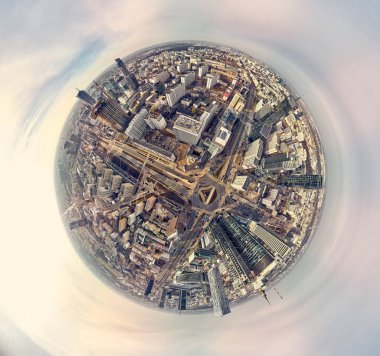 Güzel panoramik hava dron görünümü 