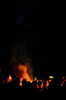 Bialobrzegi, Polonya-Temmuz 13-15, 2019: kişi Wibracje 3,0 Festival Polonya, en büyük farkındalık, müzik ve Polonya yaşam açık hava festivalleri hakkında tutkulu bir konser sırasında eğlenmek