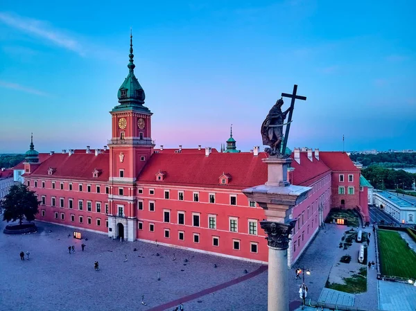 Hermosa Vista Panorámica Del Casco Antiguo Varsovia Stare Miasto Distrito — Foto de Stock
