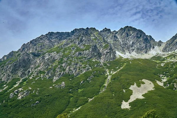 Beautiful Panoramic Aerial Drone View Mountain National Park High Tatra — Stock Photo, Image