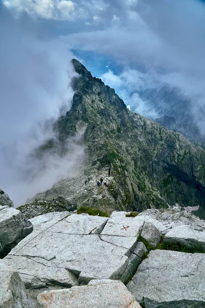 Beautiful Panoramic Aerial Drone View Mountain National Park High Tatra — Stock Photo, Image