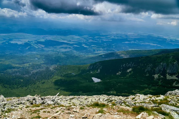 Hermosa Vista Panorámica Del Dron Aéreo Montaña Parque Nacional High — Foto de Stock