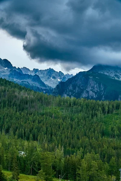 Belle Vue Aérienne Panoramique Sur Les Drones Montagne Dans Parc — Photo