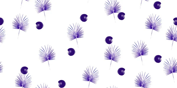 Motif violet Monstera vecteur tropical sans couture avec le fond de feuillage de Monstera. Papier peint exotique — Image vectorielle