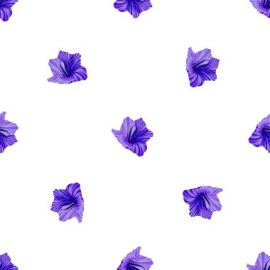 Hibiscus dikişsiz desen. Palmiye yaprağı. Çiçek arka plan