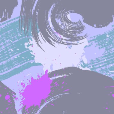 Fırça boyası. Pastel dikişsiz doku. Soyut kontur arka planı. Renkli fırça boyası.