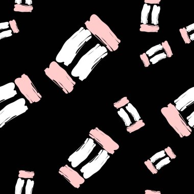 Fırça baskı krokisi. Desen doku pastel vuruş. Soyut çizilmiş. Renkli fırça baskı çizimi.