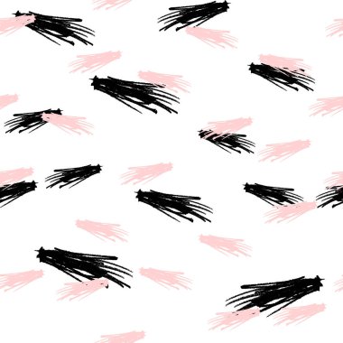 Fırça boyası. Pastel dikişsiz doku. Soyut kontur arka planı. Renkli fırça boyası.