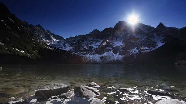 Berge Hoch Himmel Schnee — Stockfoto