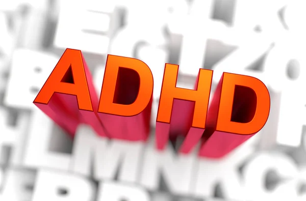 ADHD - Conceito de Medicina. Renderização 3D — Fotografia de Stock