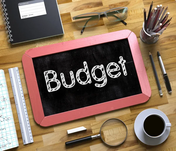 Concepto de presupuesto en pizarra pequeña . — Foto de Stock