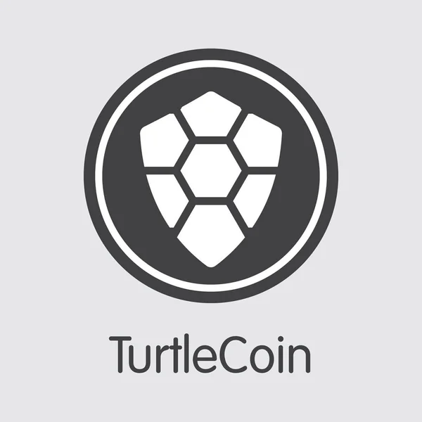 Turtlecoin κρυπτονόμισμα. Εικονίδιο Trtl Web διάνυσμα. — Διανυσματικό Αρχείο
