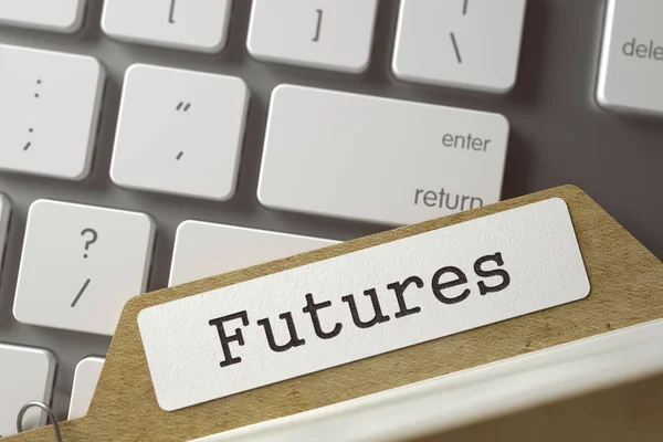 Índice de tarjetas Futuros . — Foto de Stock