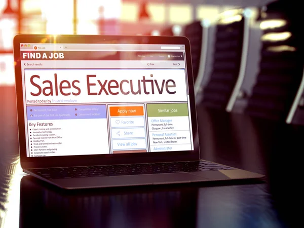 Sales Executive Versterk ons Team. 3D. — Stockfoto