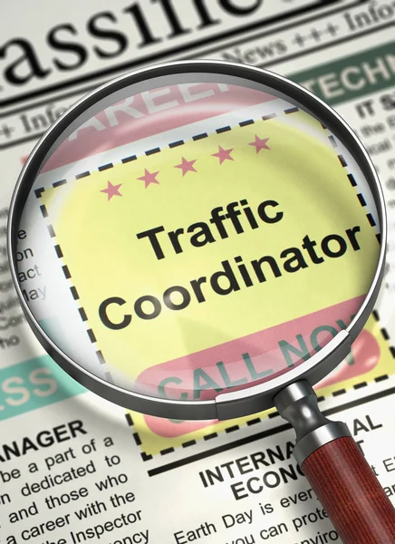 Wij bent verhuren Traffic coördinator. 3D. — Stockfoto