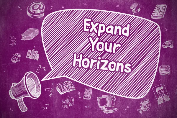 Expand Your Horizons - Business Concept on Speech Bubble.