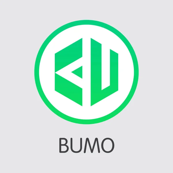 Bumo Vector Icon Van Blockchain Cryptocurrency — Stockvector