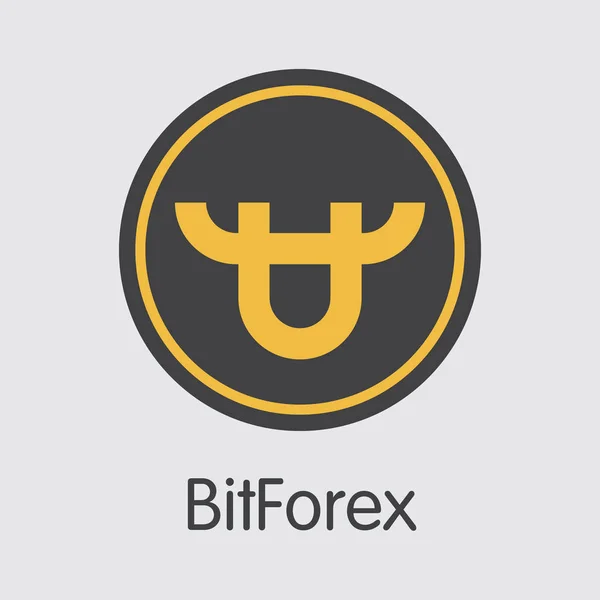 - Bitforex. A Crypto érméket, illetve Cryptocurrency logó. — Stock Vector