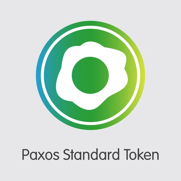 PAX - Paxos Standard Token. The Crypto Coins или Cryptocurrency L — стоковый вектор