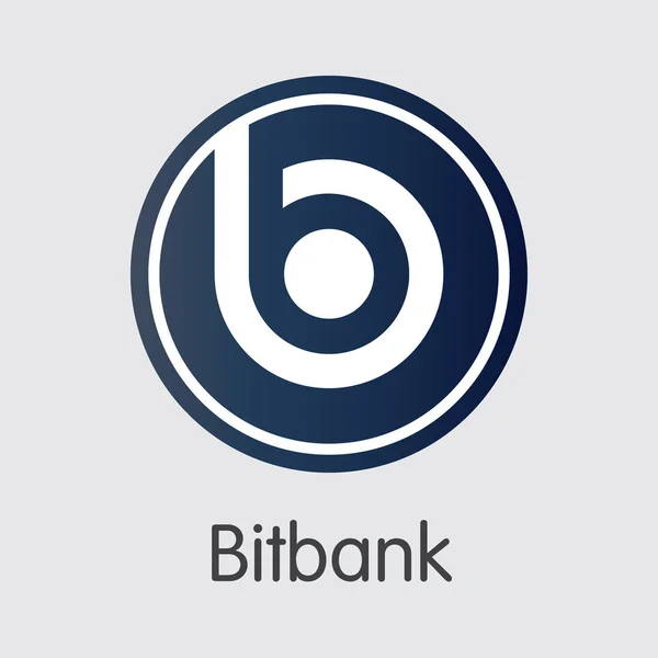 Exchange - Bitbank. De Crypto munten of Cryptocurrency Logo. — Stockvector