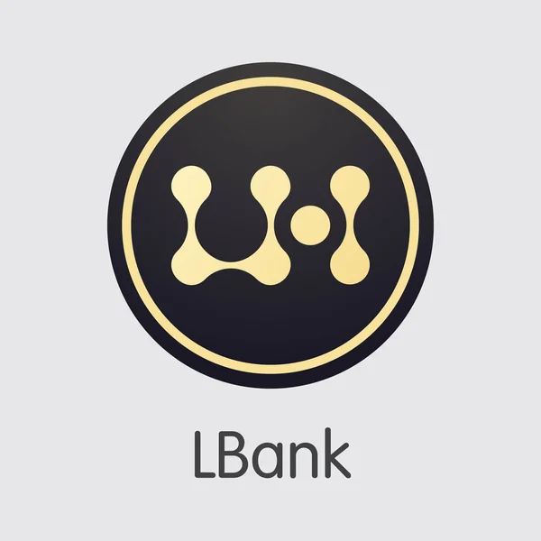 Exchange - Lbank. Kripto paralar veya Cryptocurrency logosu. — Stok Vektör