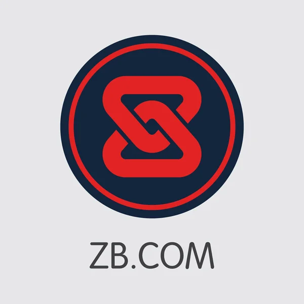 Schimb - Zbcom. Monedele Crypto sau logo-ul criptomonedelor . — Vector de stoc