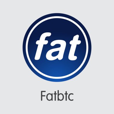 Exchange - Fatbtc. Kripto paralar veya Cryptocurrency logosu.