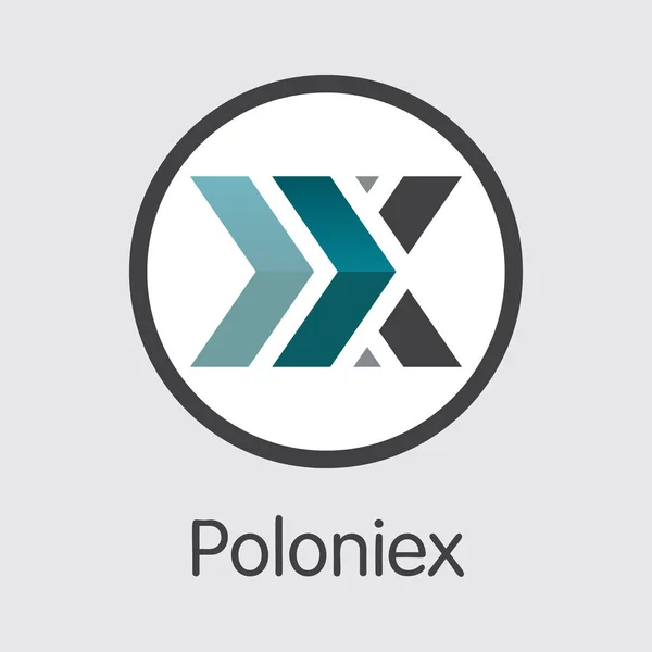 Обмен - Poloniex. Крипто-монеты или криптовалюты? . — стоковый вектор