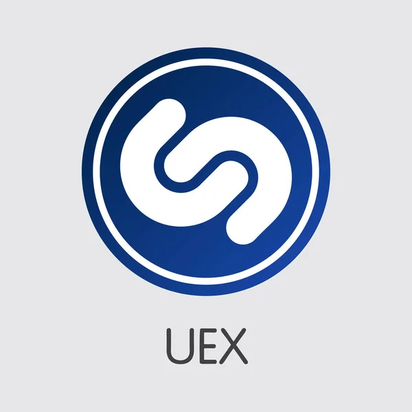 Обмен - Uex Copy. Крипто-монеты или криптовалюты? . — стоковый вектор