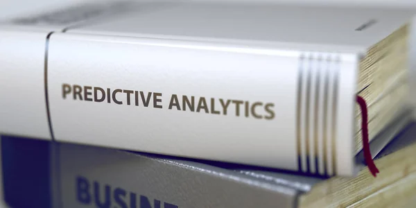 Buchtitel der Predictive Analytics. 3D-Darstellung. — Stockfoto