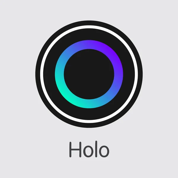 HOT - Holo. El logotipo comercial de la moneda o el emblema del mercado . — Vector de stock