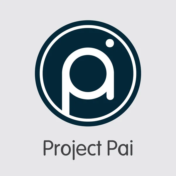 PAI - Proyecto Pai. El logotipo comercial del dinero o el emblema del mercado . — Vector de stock