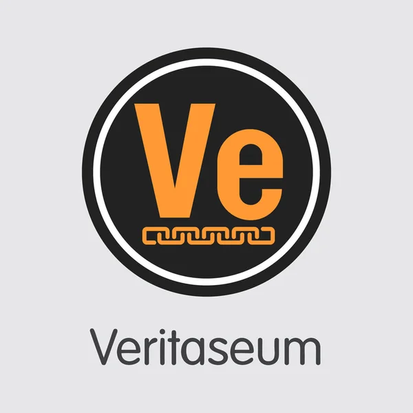 VERI - Veritaseum. Икона денег или эмблема рынка . — стоковый вектор