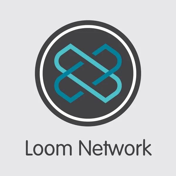 LOOM - Loom Network. The Logo of Coin or Market Emblem. — Stock Vector