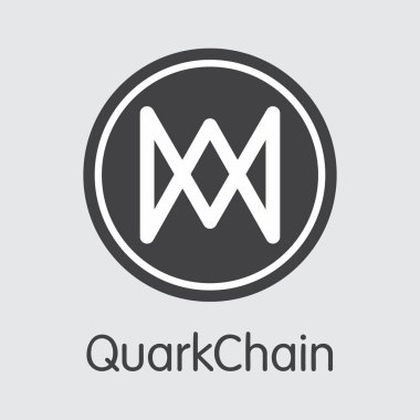 Qkc - Quarkchain. Para veya Pazar amblemi Pazar Logo.