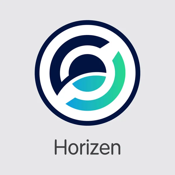 Zen - Horizen. Ikonen för krypto mynt eller marknaden Emblem. — Stock vektor