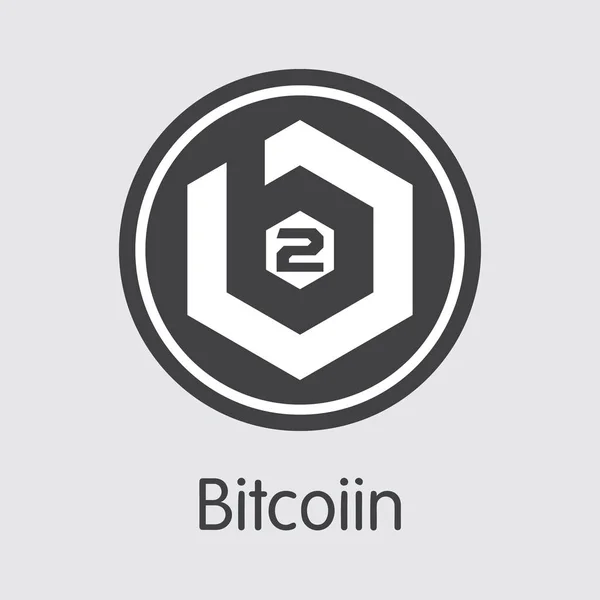 B2G - Bitcoiin. El logotipo comercial de la moneda o el emblema del mercado . — Archivo Imágenes Vectoriales