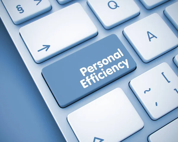 Personal Efficiency - Message on  Keyboard Key. 3D. — Stock Photo, Image