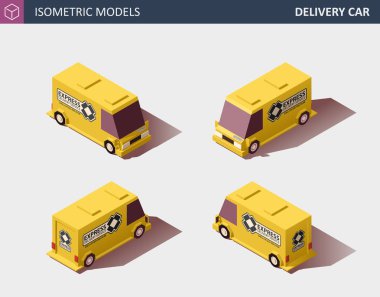 Kargo kamyon taşımacılığı. Hızlı teslimat veya lojistik taşıma. Düz stil illüstrasyon.