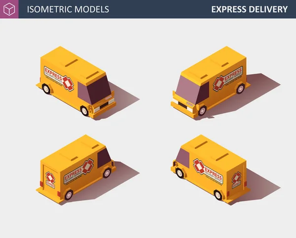 Transport de camions de fret. Livraison rapide ou transport logistique. Illustration de style plat . — Image vectorielle