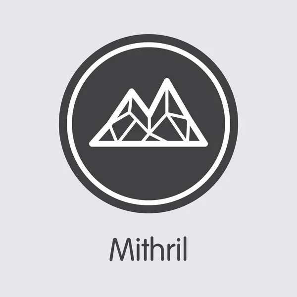 MITH - Mithril. The Market Logo of Money or Market Emblem. — Stock Vector