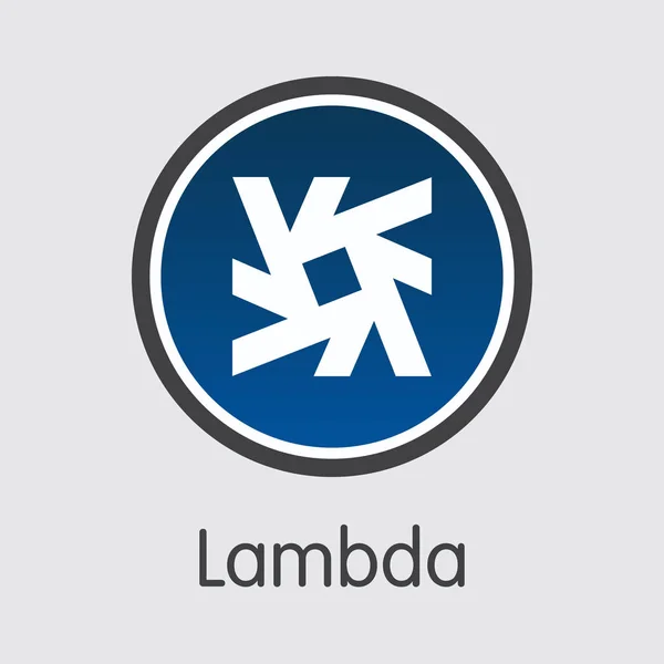CORDERO - Lambda. El icono del dinero o el emblema del mercado . — Archivo Imágenes Vectoriales