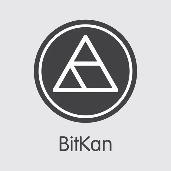 KAN - Bitkan. The Logo of Coin or Market Emblem. — Stock Vector